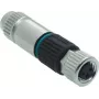 Złącze żeńskie HARTING M8 3-pinowe Harax Quick-Lock, proste, IP67, 60V/4A, zakończenie IDC 21021512305