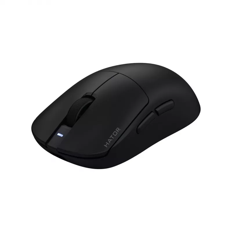 Hator Quasar 3 Pro Bezprzewodowa Mysz Gamingowa - 26000 DPI Czujnik Optyczny, 2.4GHz, USB-C, RGB, Czarny