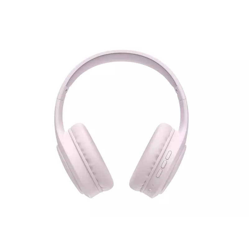 HAV H633BT Bezprzewodowe słuchawki nauszne z Bluetooth 5.3, baterią 30 godzin, składaną konstrukcją, wbudowanym mikrofonem, obsługą kart TF – różowe