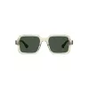 HAVAIANAS Unisex Manaus Okulary przeciwsłoneczne MANAUS-40G - Zielone szkła, czarna oprawka, 52/19/145 mm