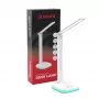 Hawk HWDL001WH LED Lampa biurkowa Biała, 7W Dotykowy Ściemniacz, 3 Temperatury Barwowe, Port ładowania USB
