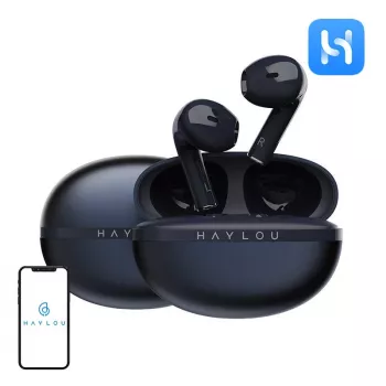 HAYLOU X1 2023 True Wireless Earbuds z ENC, Bluetooth 5.3, 12mm przetworniki, IPX4, ciemnoniebieski