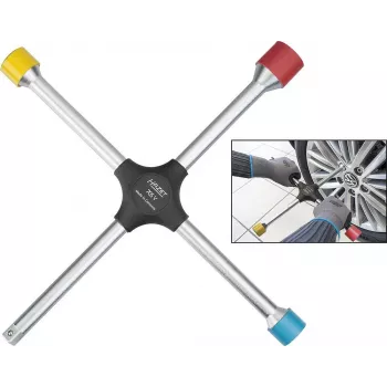 HAZET 705V Klucz krzyżowy z grzechotką 17/19/21 mm