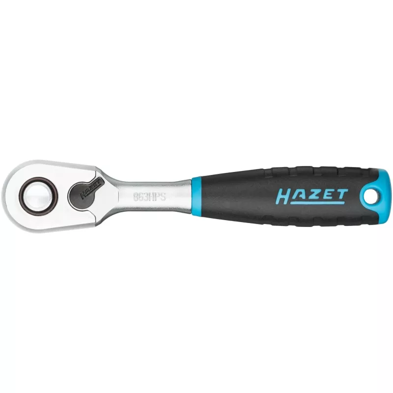 HAZET HiPer drobnozębna grzechotka odwracalna 863HPS 1/4 cala 90 zębów 115 mm