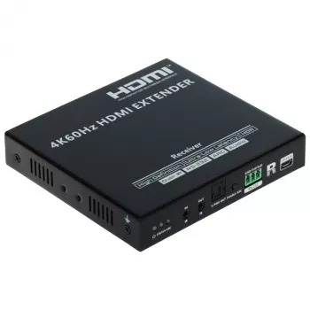 Odbiornik przedłużacza HDMI 4K@60Hz 70m przez CAT6/7 PoC IR