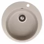 HELIKA Zlew Clarus SR100-110W Granitowy Kompozytowy Zlew Kuchenny Czarny 780x500mm