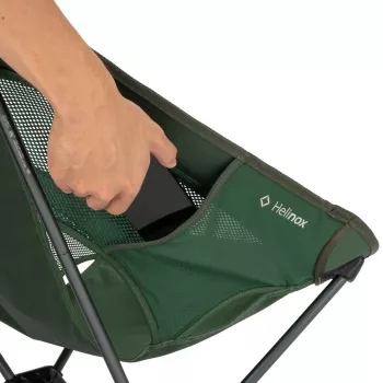 Helinox Chair One (re) Składane krzesło kempingowe - leśna zieleń, z recyklingu 600D poliester, rama aluminiowa DAC, nośność 145 kg