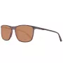 Helly Hansen HH5004-C01-57 Męskie okulary przeciwsłoneczne prostokątne, czarna oprawka, szare szkła, 57/18/140 mm