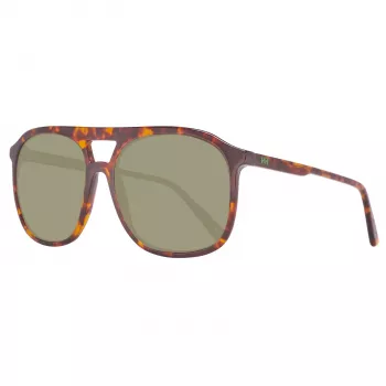 HELLY HANSEN HH5019-C02-55 Męskie sportowe okulary przeciwsłoneczne w kształcie prostokąta, matowa czerń, soczewki w kolorze dymnego szarości, 55/17/140 mm