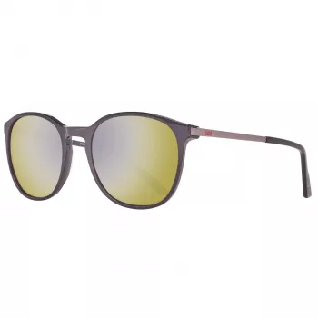 HELLY HANSEN HH5022-C01-57 Okulary przeciwsłoneczne unisex - czarna oprawka, szare soczewki polaryzacyjne, 55/22/140 mm