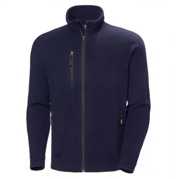 Helly Hansen Oxford Navy Męska Kurtka Polarowa - 100% Poliester, 300 g/m², Pełny zamek, Rozmiar L