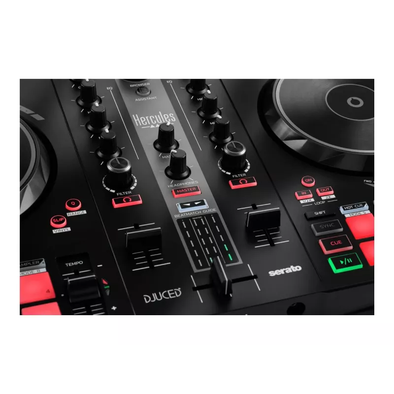 Hercules DJ Essentials Kit z DJControl Inpulse 200, głośnikami DJMonitor 32 i słuchawkami HDP DJ45