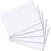 HERLITZ Karty indeksowe DIN A8 z liniaturą, białe, 170g, bezdrzewny papier, niebieska linia, 100 sztuk