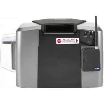 HID Fargo DTC 1250E Single-Sided Card Printer - Dye-Sublimation/Resin Thermal Transfer - CR-80 (85.6 x 54 mm) - USB 2.0