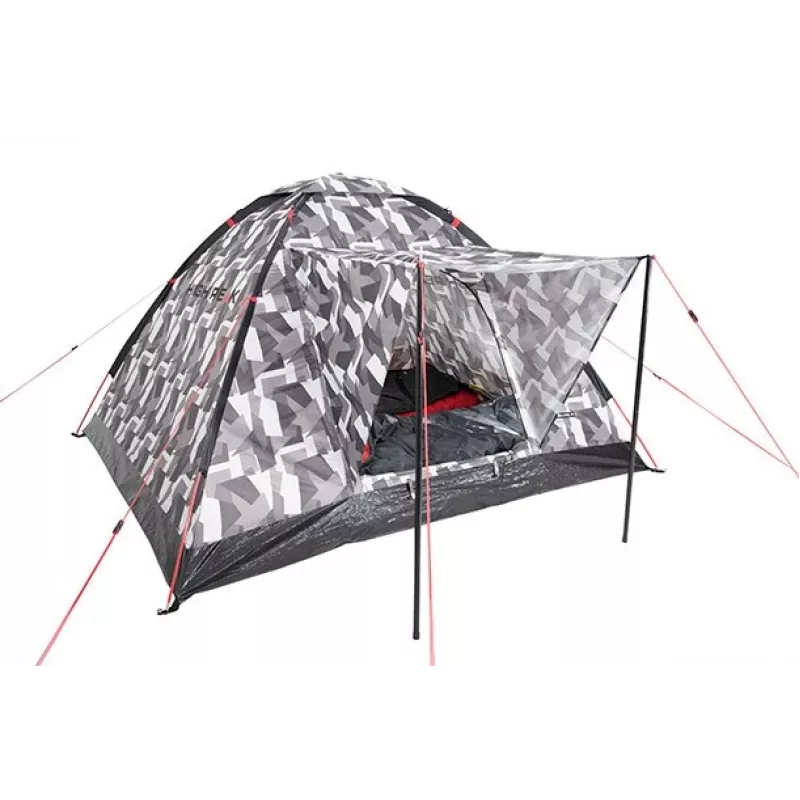 High Peak Beaver 3 Camouflage namiot kopułowy 3-osobowy, wodoodporność 2000 mm, stelaż z włókna szklanego
