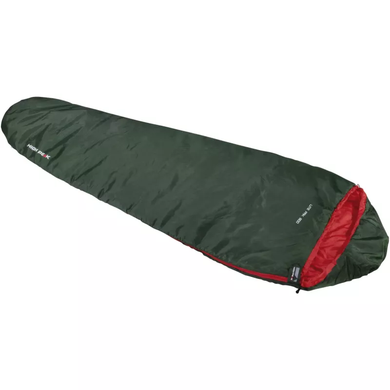 High Peak Lite Pak 800 Sleeping Bag (Green/Red)