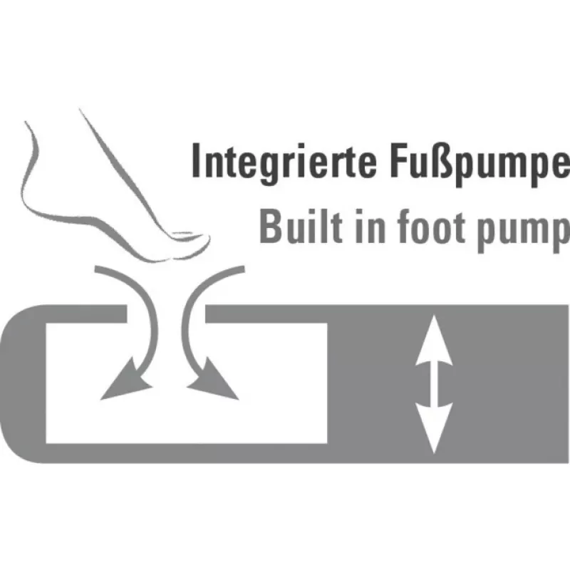 Materac pneumatyczny pojedynczy High Peak Comfort Plus 40023 (ciemnoniebieski/szary)