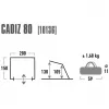 High Peak Strandmuschel Cadiz 80 Beach Shelter (Grey)