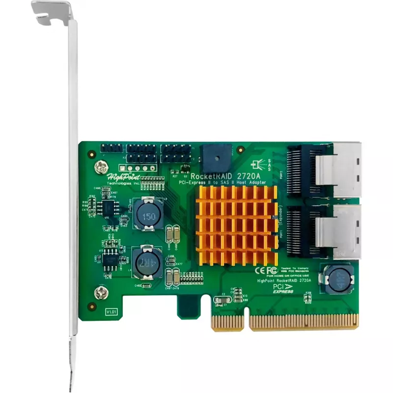 HIGHPOINT RocketRAID 2720A PCIe 2.0 x8 SAS/SATA 6Gb/s RAID Controller