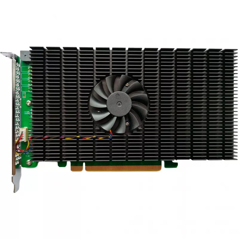 HighPoint SSD7505 PCIe 4.0 NVMe RAID Controller - 5x M.2 SSD, do 28 000 MB/s