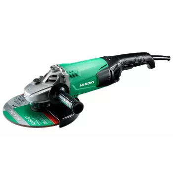HIKOKI 230 mm Szlifierka kątowa 2200 W z miękkim startem, M14, 6600 obr/min, 3-pozycyjny uchwyt boczny