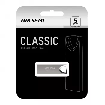 HIKSEMI Classic 64GB USB 3.0 Pamięć Flash, Stop Cynku, Wysuwana Bez Osłony, Srebrny