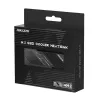 Hiksemi MH2 M.2 NVMe SSD Radiator, pasywny chłodzony aluminiowym stopem z podwójnymi podkładkami termicznymi, konstrukcja zatrzaskowa bez narzędzi, czarny