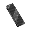 Hiksemi MH2 M.2 NVMe SSD Radiator, pasywny chłodzony aluminiowym stopem z podwójnymi podkładkami termicznymi, konstrukcja zatrzaskowa bez narzędzi, czarny