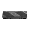 Hiksemi MH2 M.2 NVMe SSD Radiator, pasywny chłodzony aluminiowym stopem z podwójnymi podkładkami termicznymi, konstrukcja zatrzaskowa bez narzędzi, czarny