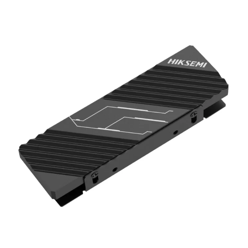 Hiksemi MH2 M.2 NVMe SSD Radiator, pasywny chłodzony aluminiowym stopem z podwójnymi podkładkami termicznymi, konstrukcja zatrzaskowa bez narzędzi, czarny