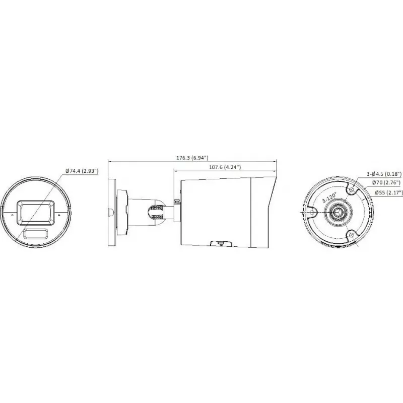 Hikvision 12MP DS-2CD20126G3-IUY/SL(2.8mm)(eF) Kamera IP, Czarna
