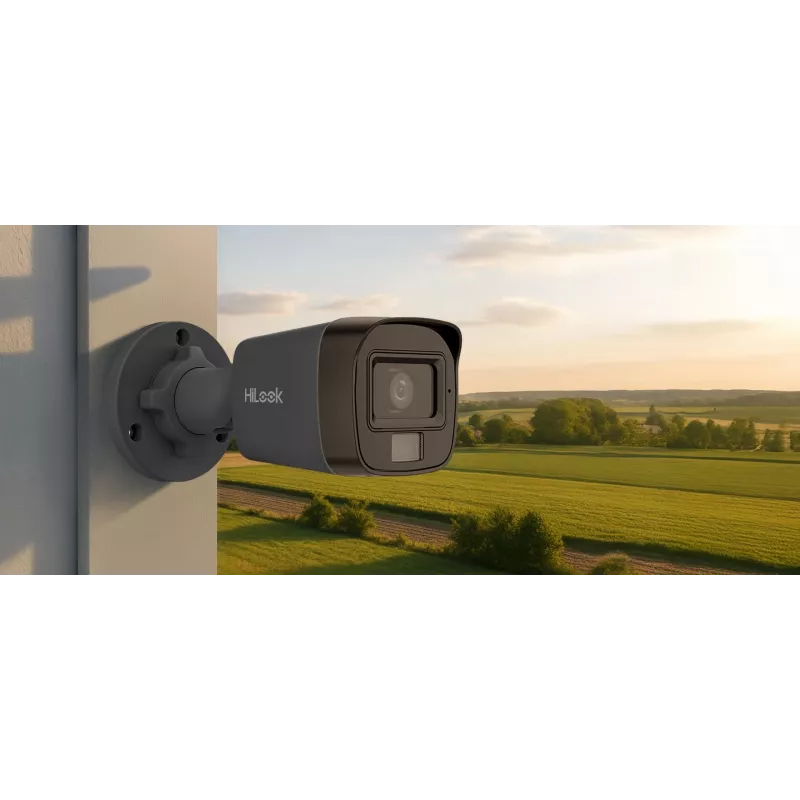 Hikvision 4-in-1 Hilook 8MP TVI-B8M-20DL Black Bullet Camera 2.8mm