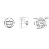Hikvision DS-2CD1383G2P-LIUF/SL 8 MP Inteligentna hybrydowa kamera IP typu turret z dwukierunkowym audio, obiektyw 2.0mm