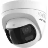 Hikvision DS-2CD1383G2P-LIUF/SL 8 MP Inteligentna hybrydowa kamera IP typu turret z dwukierunkowym audio, obiektyw 2.0mm
