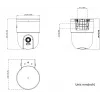 Hikvision DS-2CD1F47G3H-LIUF/SX 4MP Stała kamera kopułowa sieciowa z wbudowanym mikrofonem, obiektyw 2.8mm, IP67, IK10, PoE