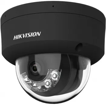 Hikvision DS-2CD2143G2-LIS2U(2.8mm)(BLACK) 4MP AcuSense Kopułkowa Kamera IP, Obiektyw stałoogniskowy 2.8mm, Czarny