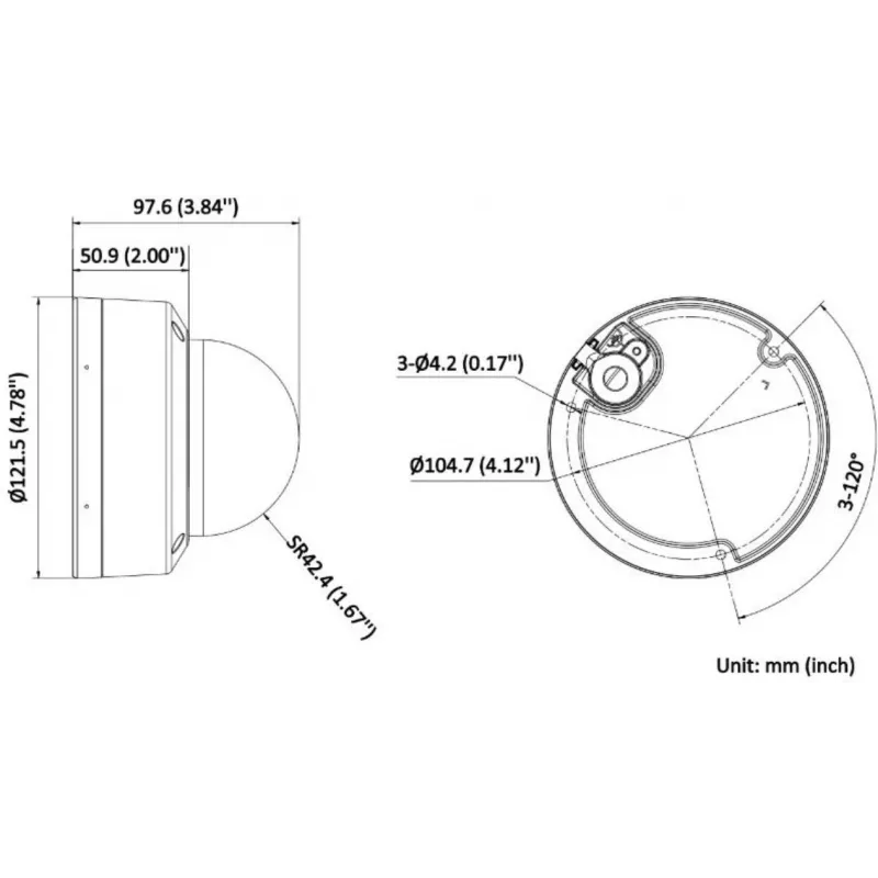 Hikvision DS-2CD2183G2-LIS2U(2.8MM)(BLACK)/PL 8MP 4K UHD Smart Hybrid Light AcuSense Kopułkowa Kamera IP