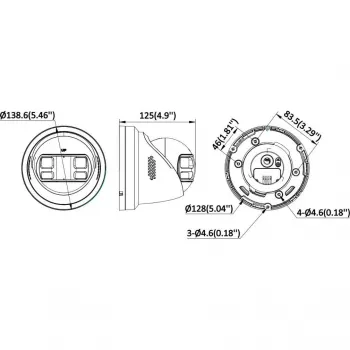 Hikvision DS-2CD23127G3P-LIS2UY/SL 12MP 180° kamera sieciowa tubowa z AcuSense