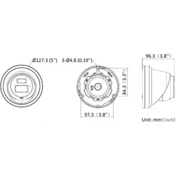 Hikvision DS-2CD2343G2-LI2U(2.8mm) 4MP Kamera IP Turret, Live-Guard, AcuSense, Czarna