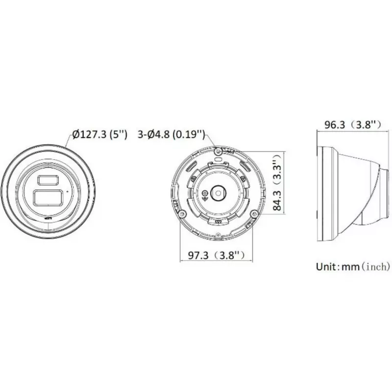 Hikvision DS-2CD2343G2-LI2U(2.8mm) 4MP Kamera IP Turret, Live-Guard, AcuSense, Czarna