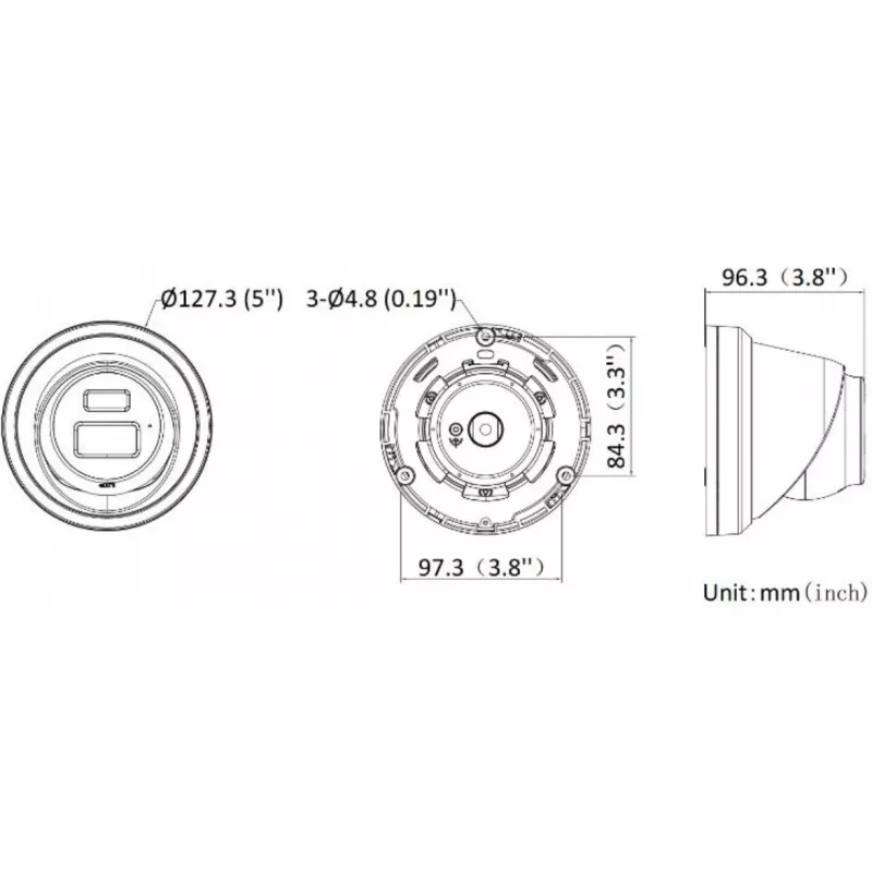 Hikvision DS-2CD2343G2-LI2U(2.8mm) 4MP Kamera IP Turret, Live-Guard, AcuSense, Czarna