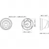Hikvision DS-2CD2343G2-LI2U/SL 2.8mm PL AcuSense 4MP Turret IP Camera z inteligentnym hybrydowym oświetleniem