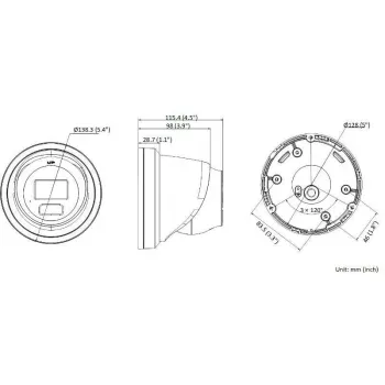 Hikvision DS-2CD2346G2H-IU(2.8MM)(EF)/PL DarkFighter AcuSense 4MP IP Kamera kopułkowa, 2.8mm, Wbudowany mikrofon, PoE