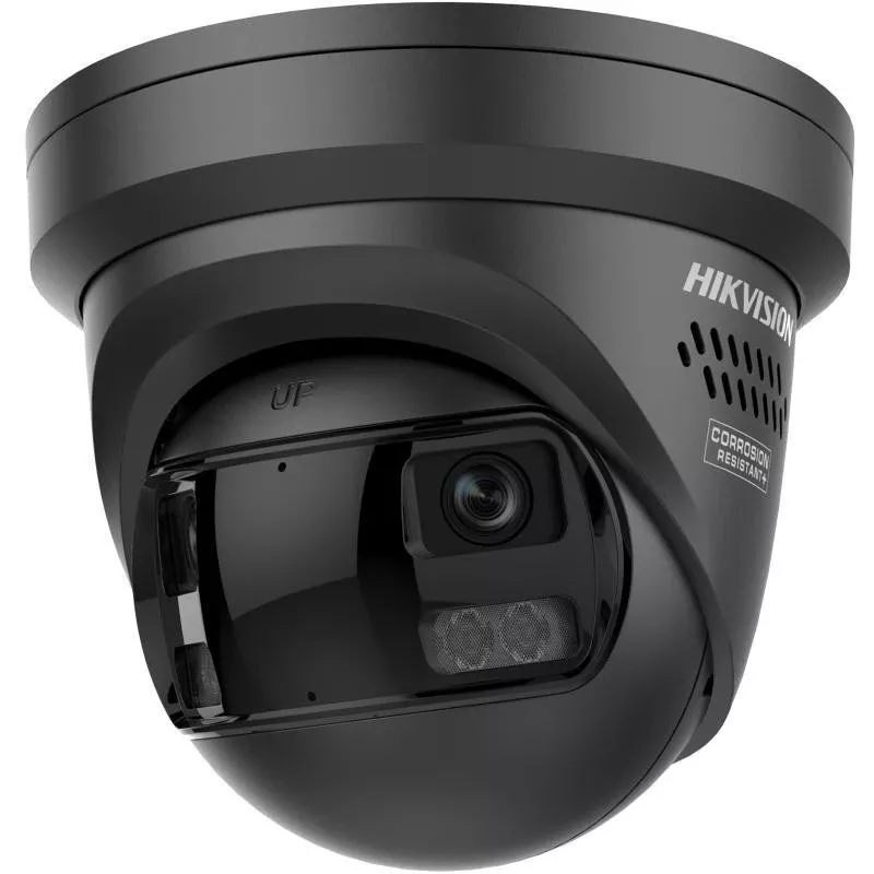 Hikvision DS-2CD2363G2P-LISU/SL 180° panoramiczna kamera sieciowa AcuSense, obiektyw 2×4mm, 3840×1080, czarna DS-2CD2363G2P-LISU/SL(180°)(O-STD)/BLACK