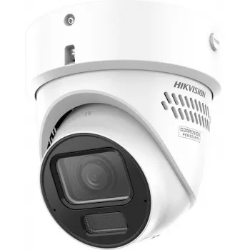 Hikvision DS-2CD2H67G3-LIZS2UY/SRB 6 MP Outdoor Turret IP Camera z AcuSense, Obiektyw zmotoryzowany 2.8-12 mm, Światło białe i IR, PoE