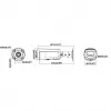 Hikvision DS-2CD2T126G3-IS2UY/SL(2.8)eF 12MP AcuSense Bullet IP Camera with Strobe Light, Sound Warning, 2.8mm Lens, Black