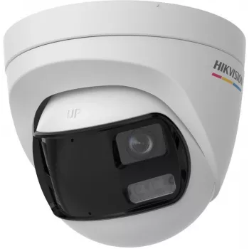Hikvision DS-2CE72KF3TP-DLS(180°) 3K Turret Kamera CCTV z obiektywem 2,8 mm, 100° FOV, Białe światło, IP67, 12VDC