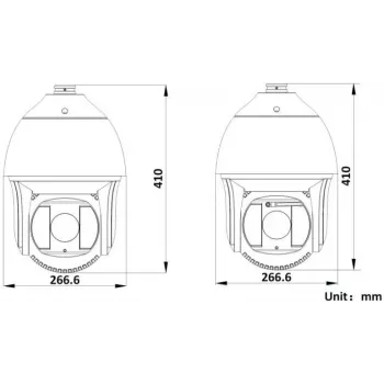 Hikvision DS-2DF8425IX-AELW(T5) 8MP 25x IR Network Speed Dome Camera z laserem, DarkFighterX, zasięg lasera 500m
