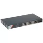 Hikvision DS-3E1528-SI-24T4F Layer 2 Managed PoE Switch, 24 porty PoE, 4 uplinki SFP, budżet PoE 370W