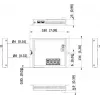 Hikvision DS-3T1510P-SI-FLT(O-STD) 10-Portowy Przemysłowy Inteligentny Zarządzalny Przełącznik PoE+ z 8 Portami Gigabit PoE+ i 2 SFP, Budżet 120W, Szyna DIN, Bez Zasilacza